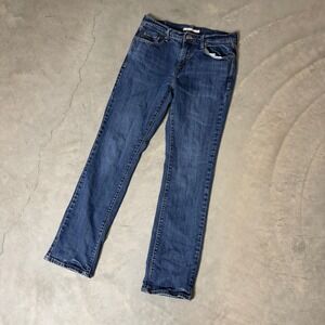Levi's 505 Straight Jeans Womens 4 Blue Medium Wash Classic Denim‎ Baggy